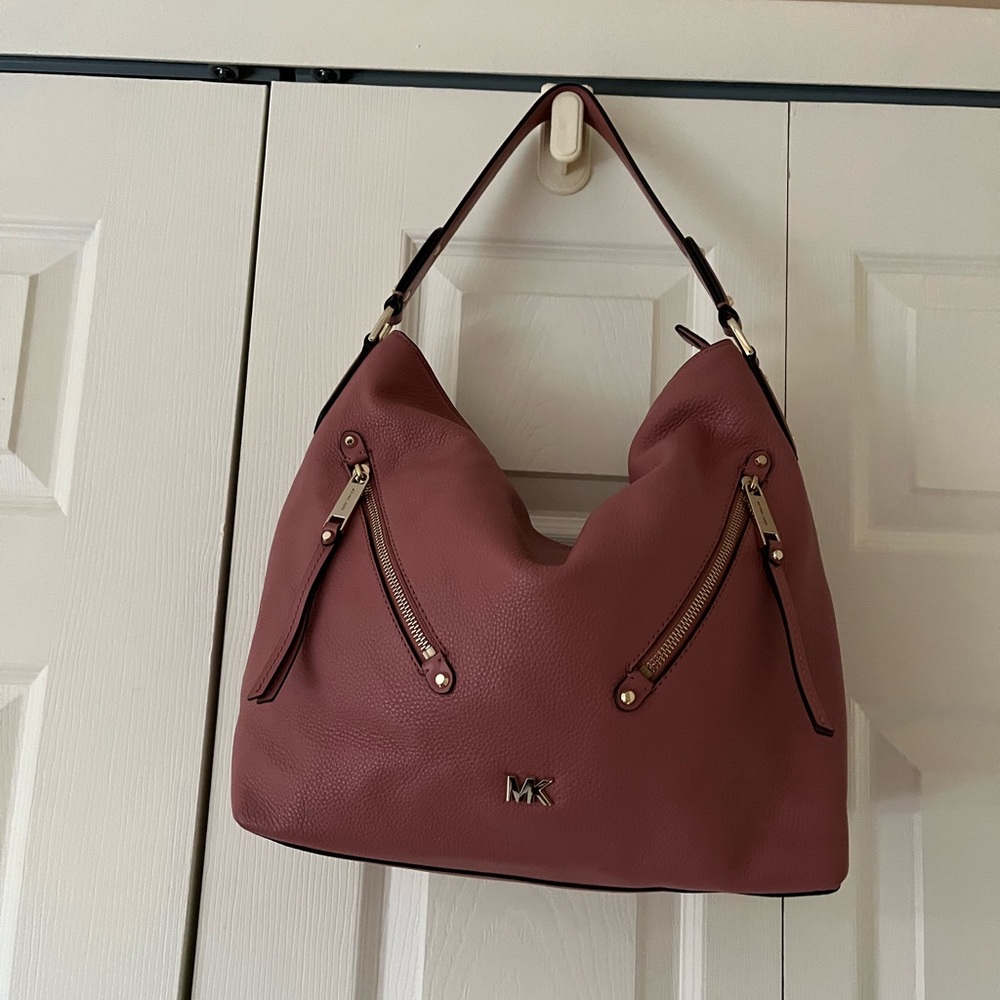 Michael Kors Evie Pebbled Leather shoulder bag